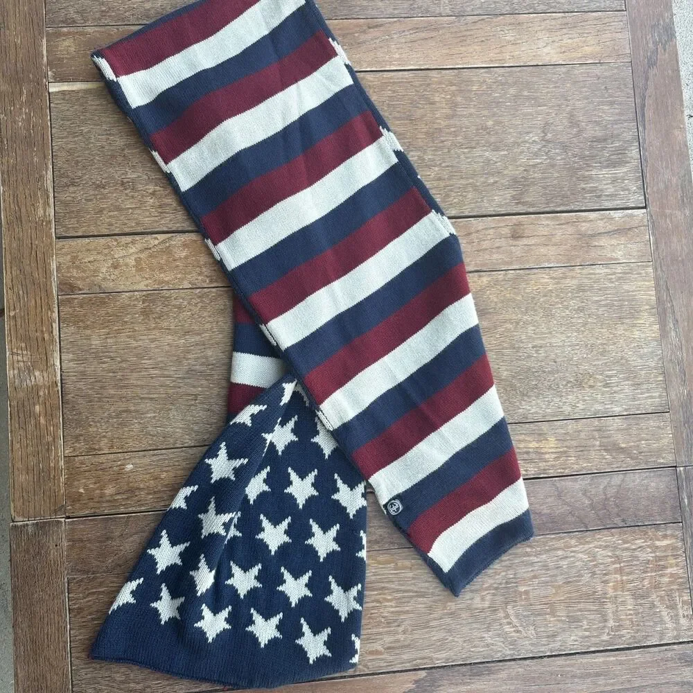 American Eagle clothing company patriotic large scarf